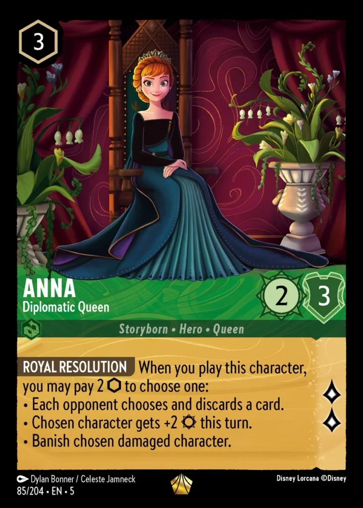 Anna Diplomatic Queen Lorcana Player