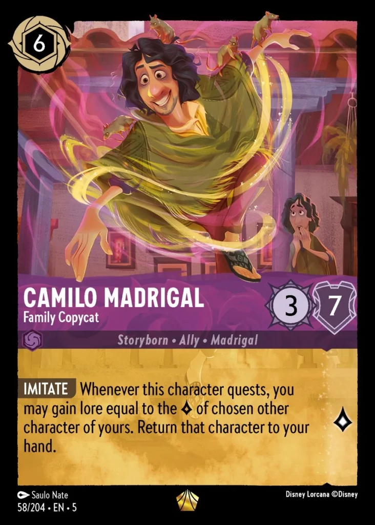 Camilo Madrigal Family Copycat Lorcana Player