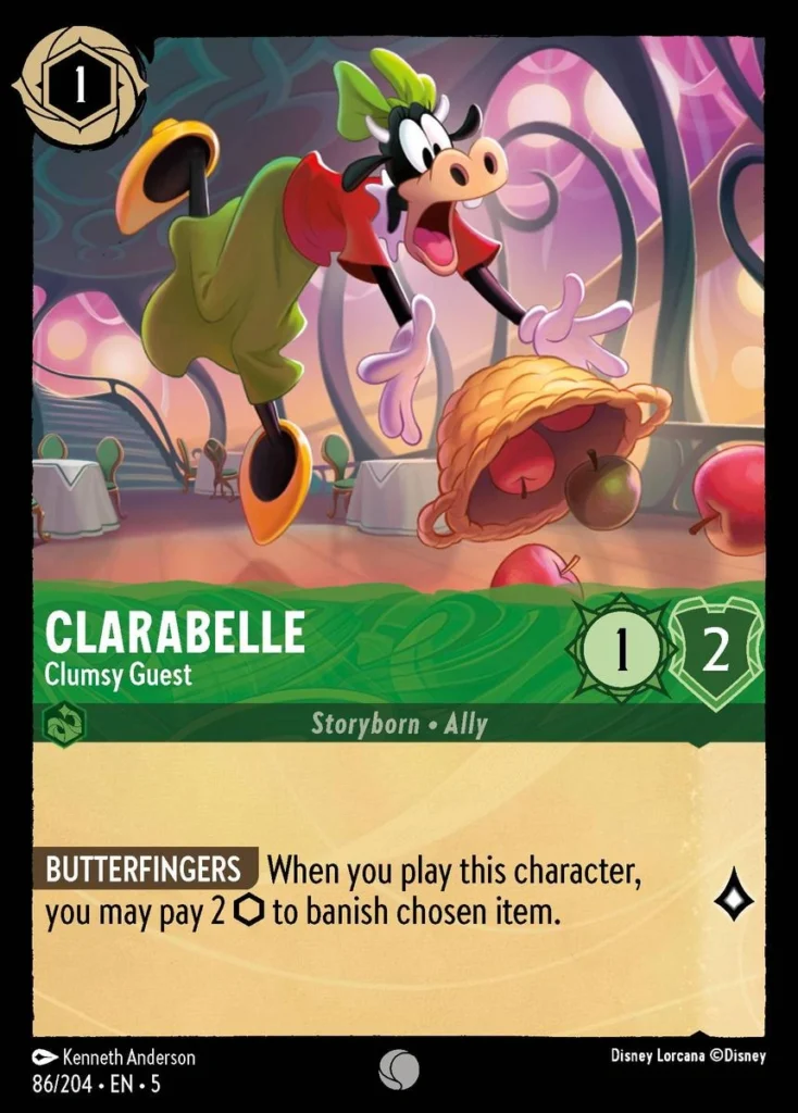 Clarabelle Clumsy Guest Lorcana Player