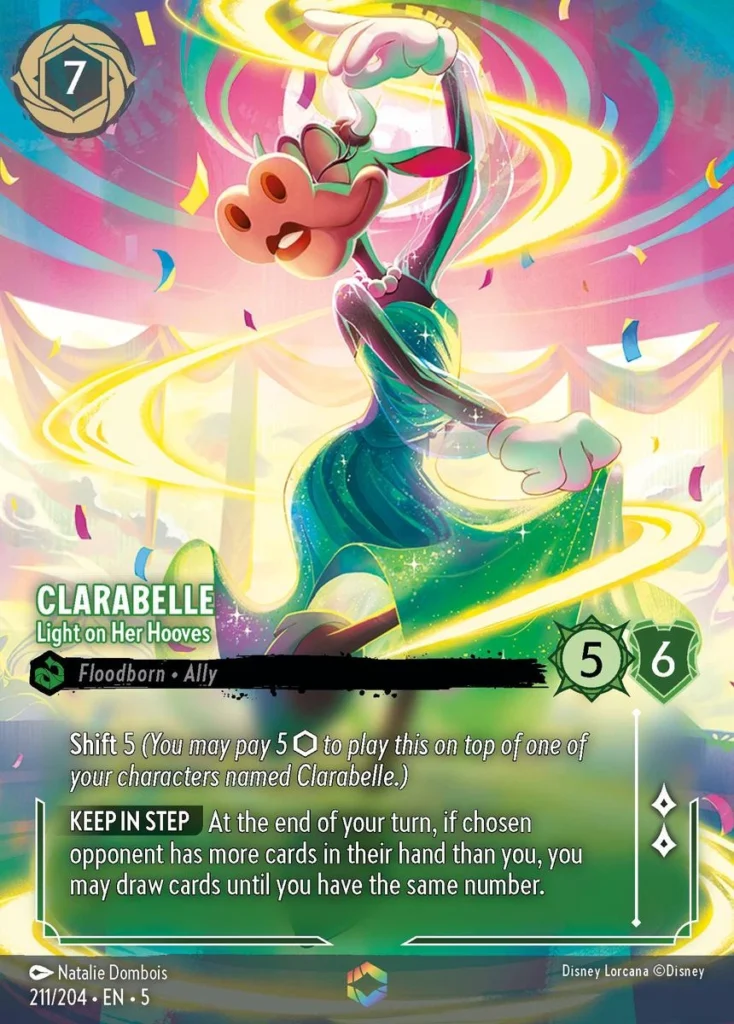 Clarabelle Light on Her Hooves Enchanted Lorcana Player