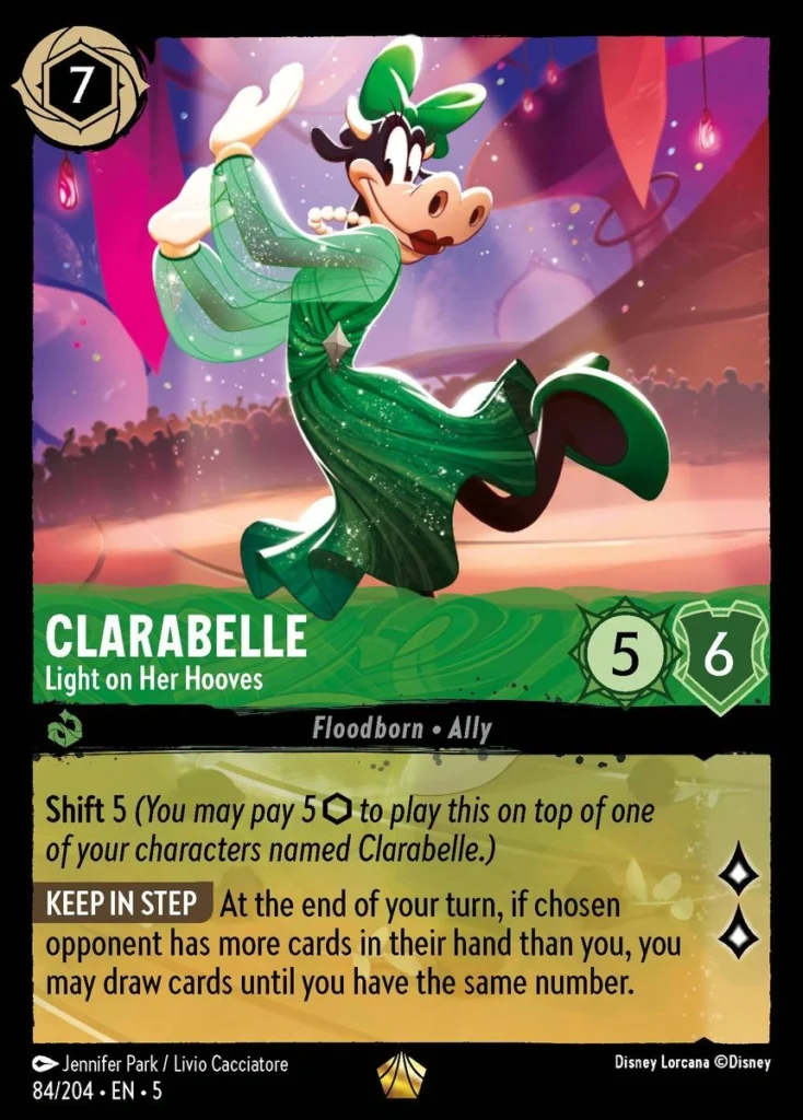 Clarabelle Light on Her Hooves Lorcana Player