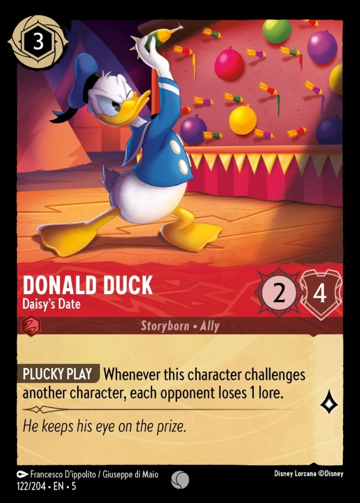 Donald Duck Daisys Date Lorcana Player