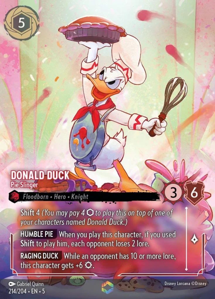 Donald Duck Pie Slinger Enchanted Lorcana Player