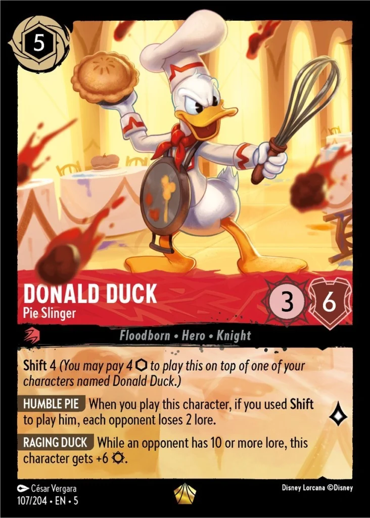 Donald Duck Pie Slinger Lorcana Player