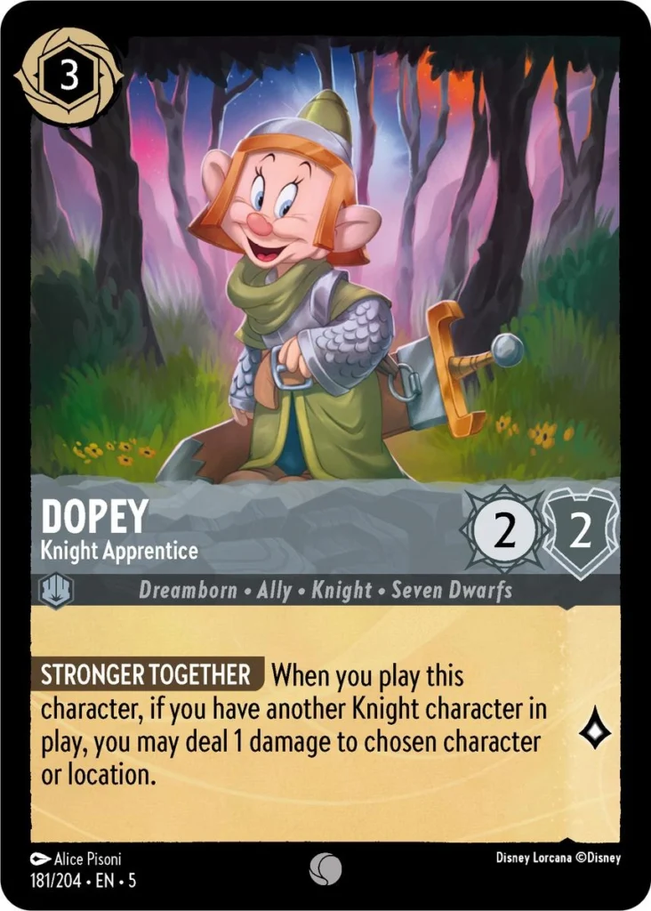 Dopey Knight Apprentice LQ Lorcana Player