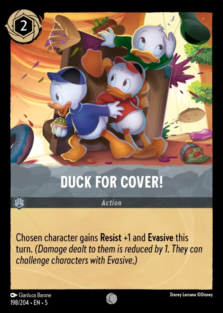 Duck for Cover Lorcana Player