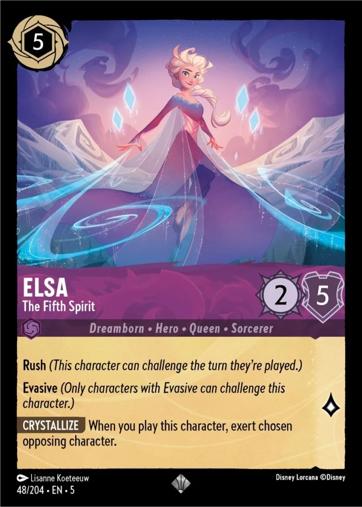 Elsa The Fifth Spirit Lorcana Player