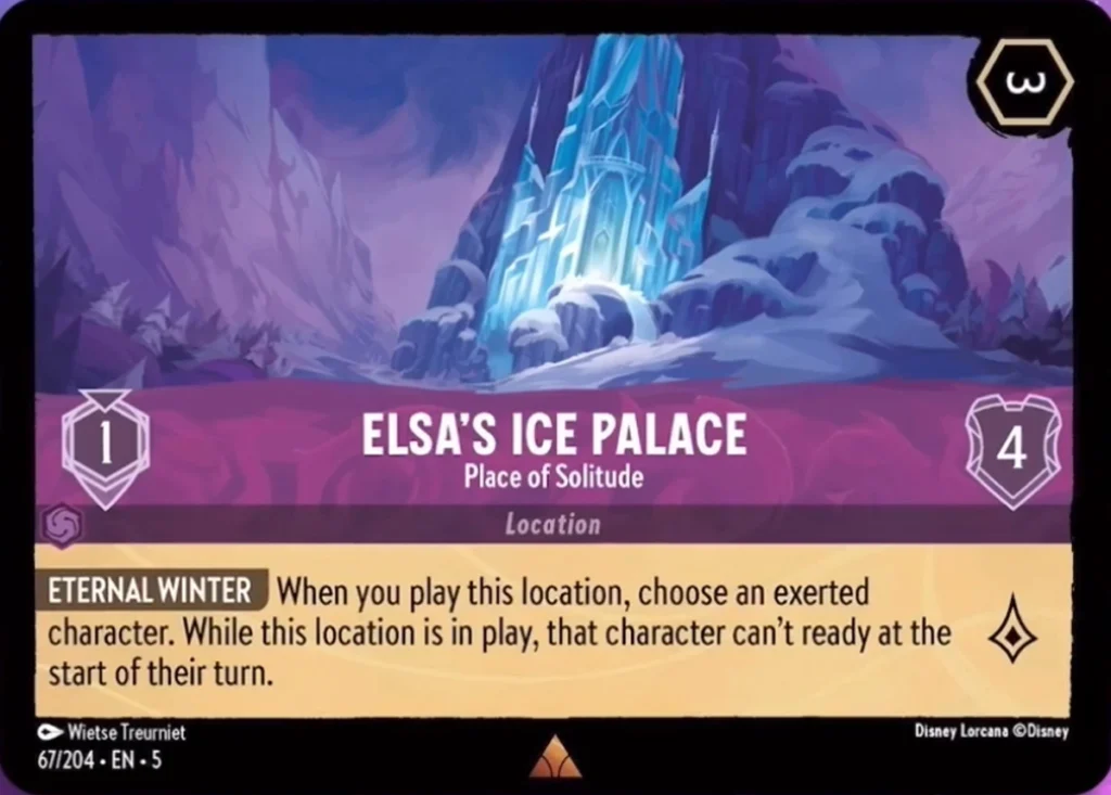 Elsas Ice Palace Place of Solitude LQ Lorcana Player