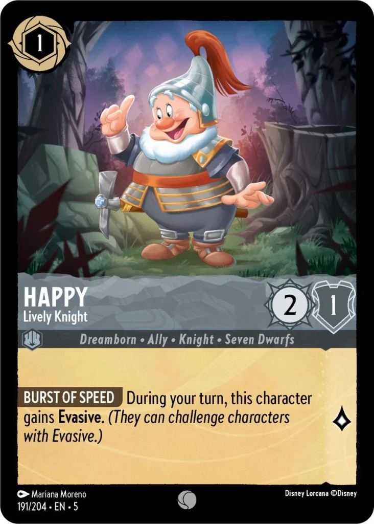 Happy Lively Knight LQ Lorcana Player