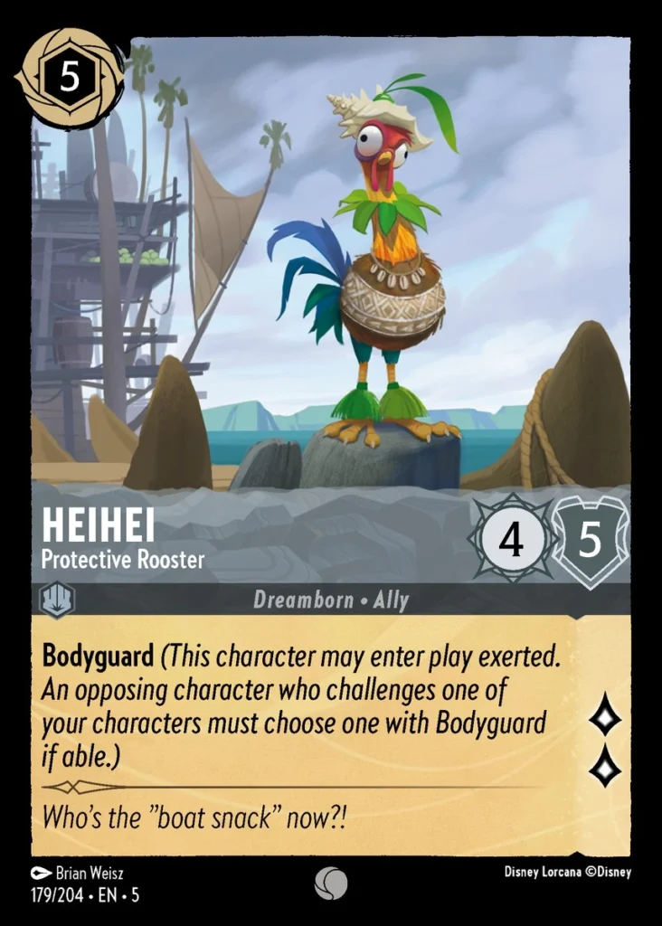 Heihei Protective Rooster Lorcana Player