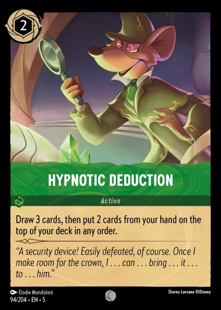 Hypnotic Deduction Lorcana Player 1