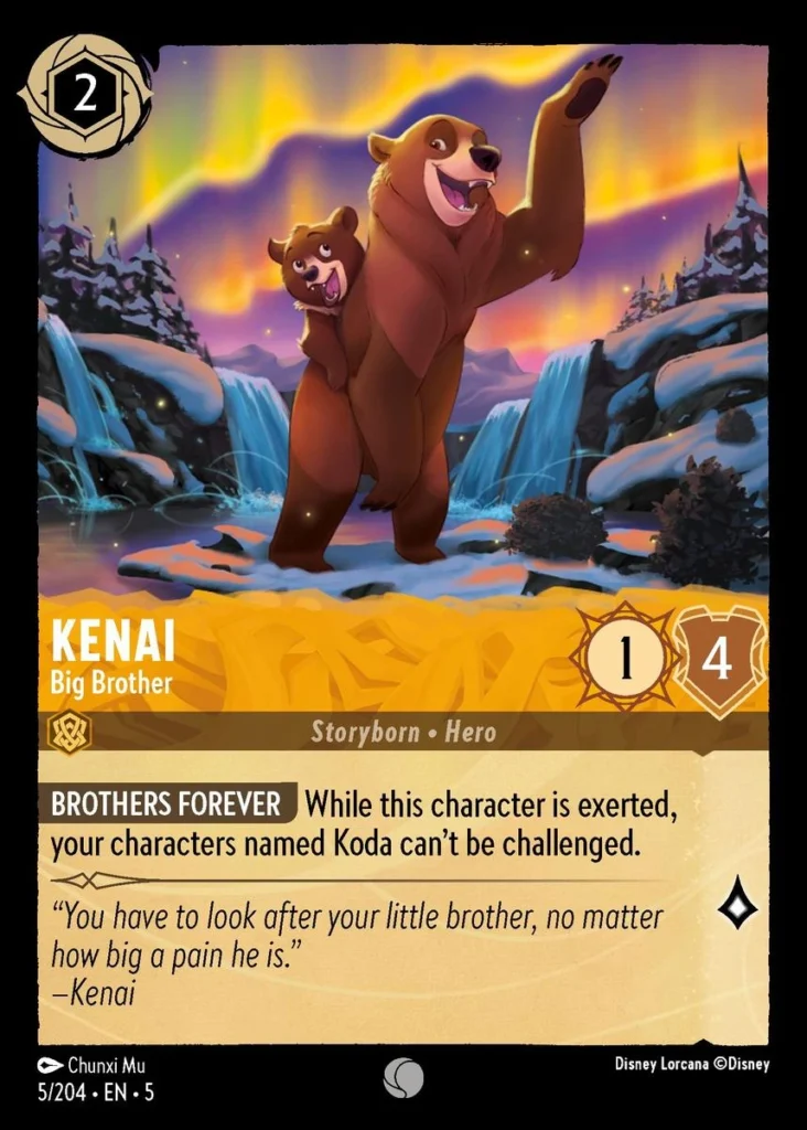 Kenai Big Brother LQ Lorcana Player 1