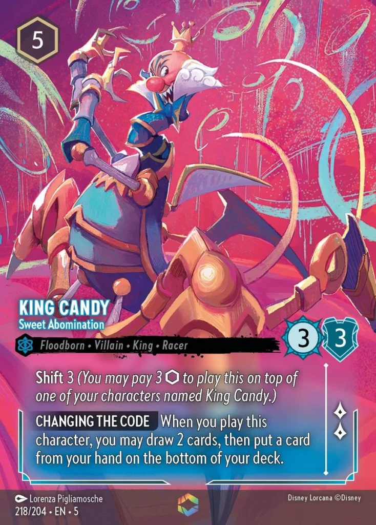 King Candy Sweet Abomination Enchanted Lorcana Player