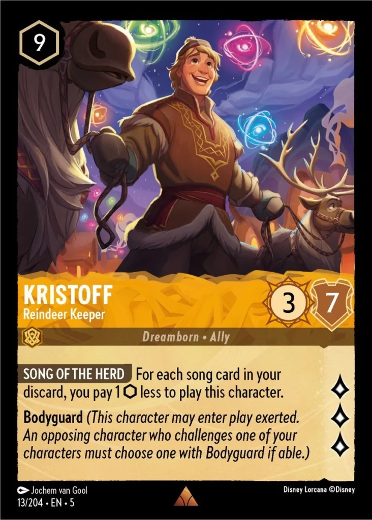 Kristoff Reindeer Keeper Lorcana Player