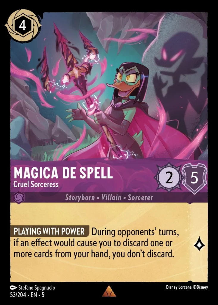 Magica De Spell Cruel Sorceress Lorcana Player 1