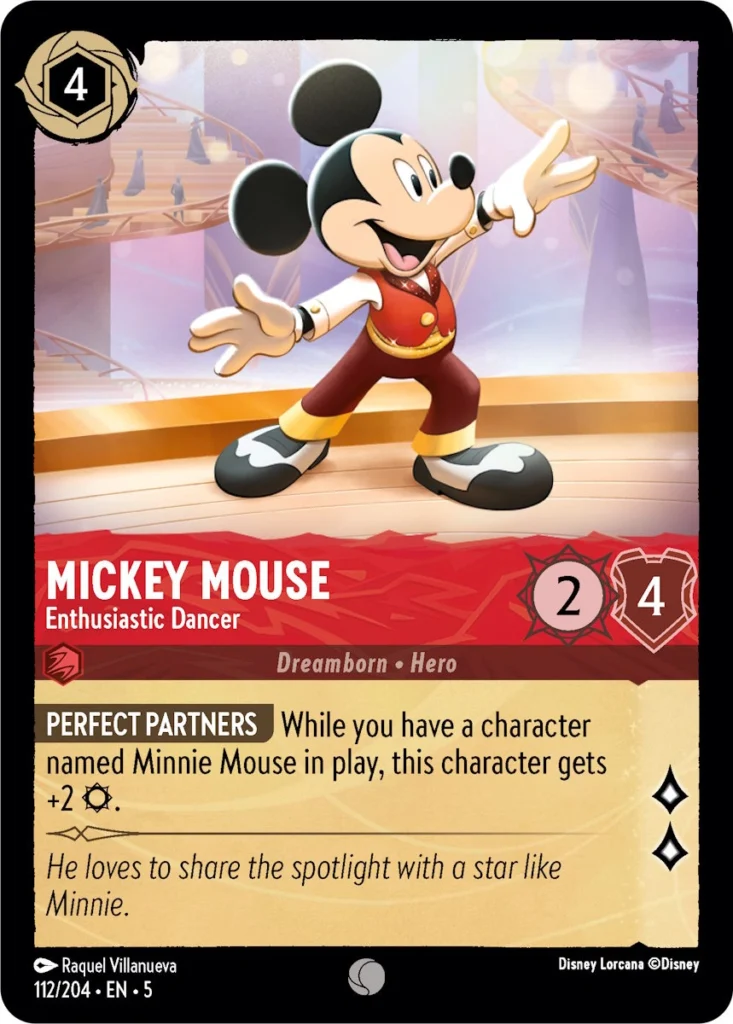 Mickey Mouse Enthusiastic Dancer Lorcana Player