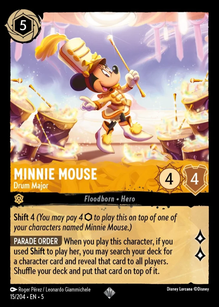 Minnie Mouse Drum Major Lorcana Player