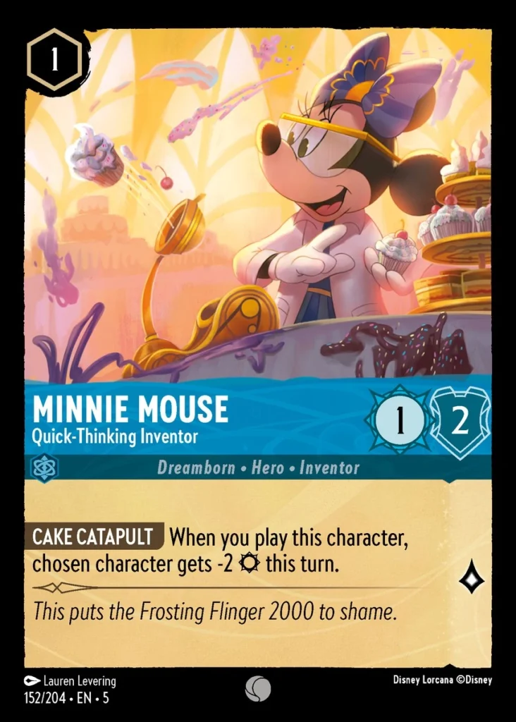 Minnie Mouse Quick Thinking Inventor Lorcana Player