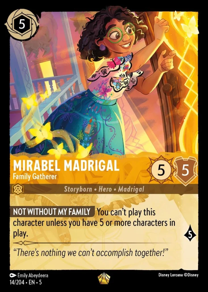 Mirabel Madrigal Family Gatherer LQ Lorcana Player