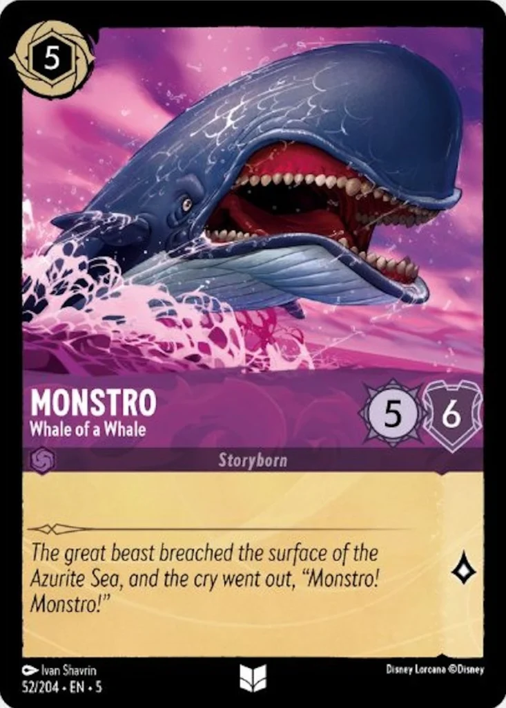 Monstro Whale of a Whale LQ Lorcana Player