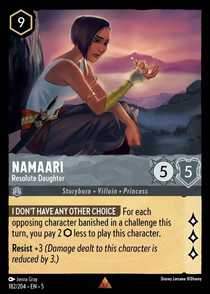 Namaari Resolute Daughter Lorcana Player