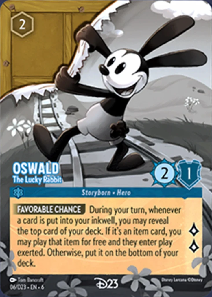 Oswald The Lucky Rabbit D23 Collection LQ Lorcana Player