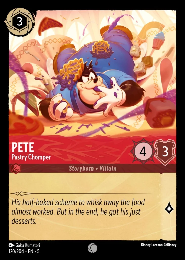 Pete Pastry Chomper Lorcana Player