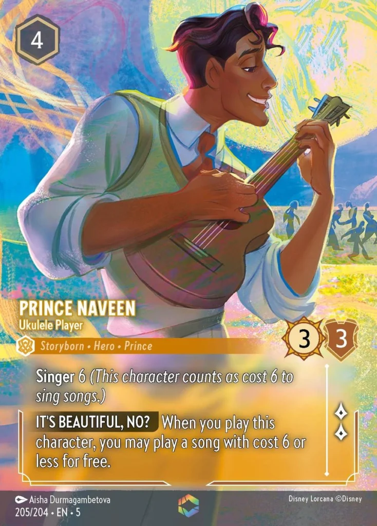 Prince Naveen Ukulele Player Enchanted Lorcana Player