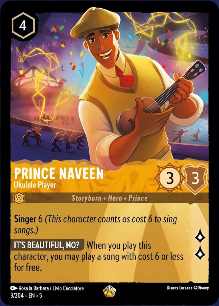 Prince Naveen Ukulele Player LQ Lorcana Player