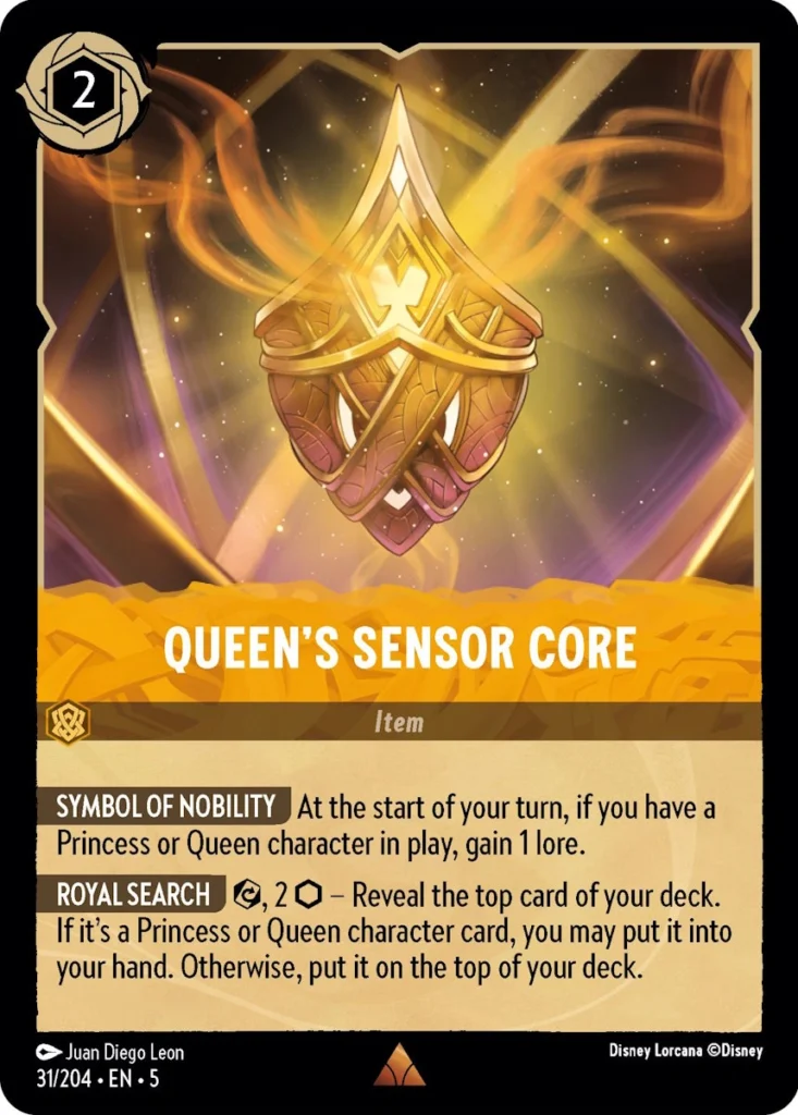 Queens Sensor Core LQ Lorcana Player