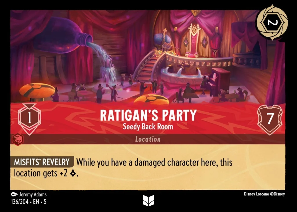 Ratigans Party Seedy Back Room Lorcana Player