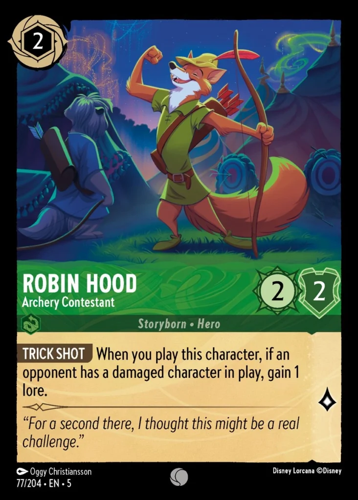 Robin Hood Archery Contestant Lorcana Player