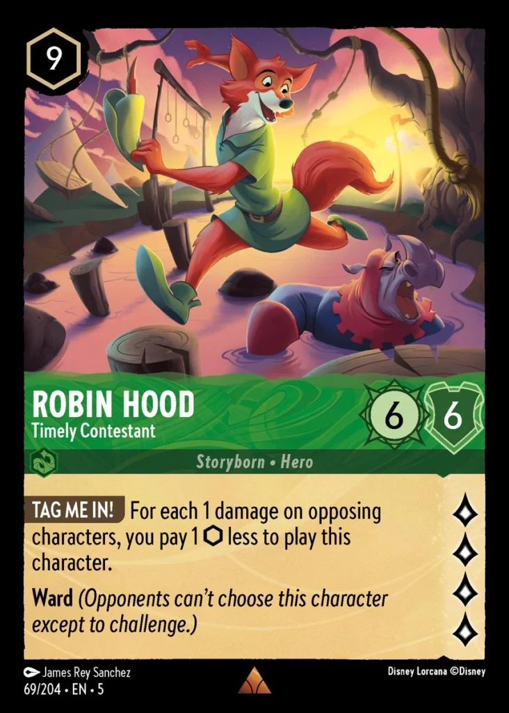 Robin Hood Timely Contestant Lorcana Player