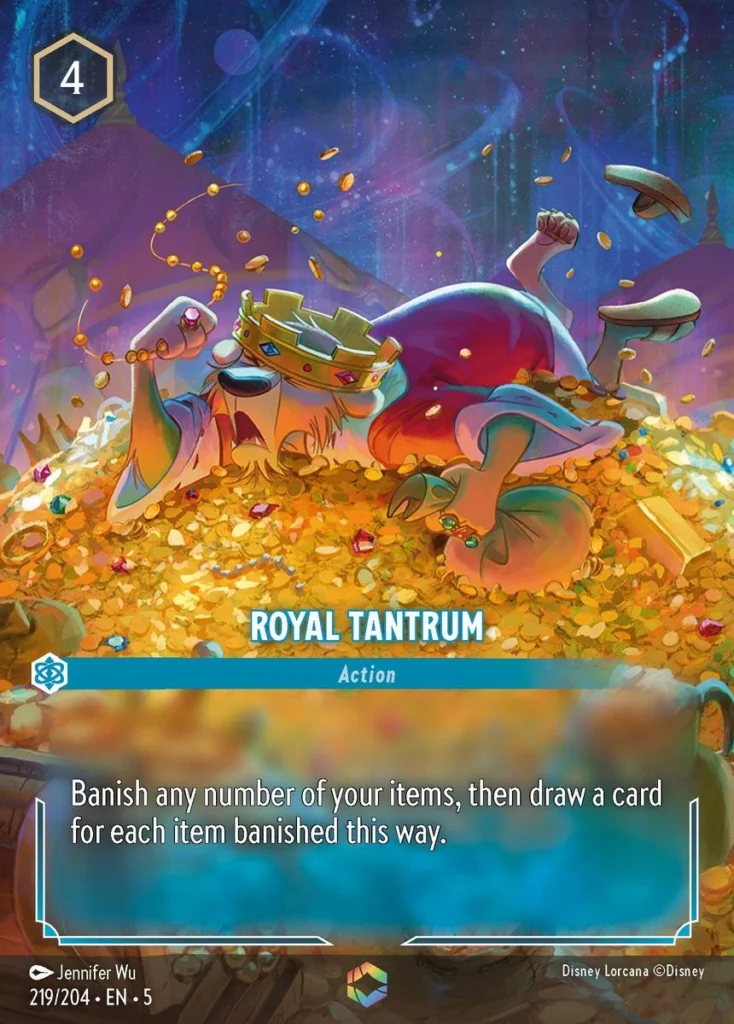 Royal Tantrum Enchanted Lorcana Player