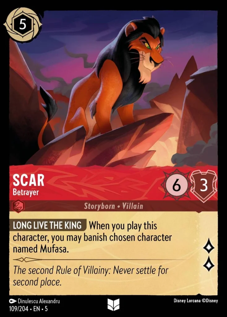 Scar Betrayer Lorcana Player