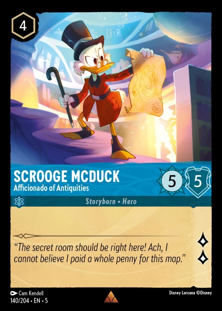 Scrooge McDuck Afficionado of Antiquities Lorcana Player