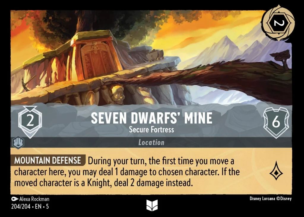 Seven Dwarfs Mine Secure Fortress Lorcana Player