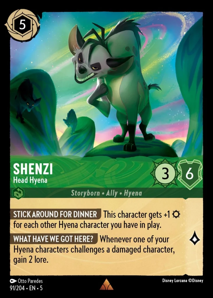 Shenzi Head Hyena Lorcana Player