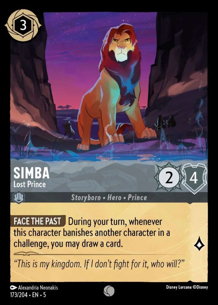 Simba Lost Prince Lorcana Player