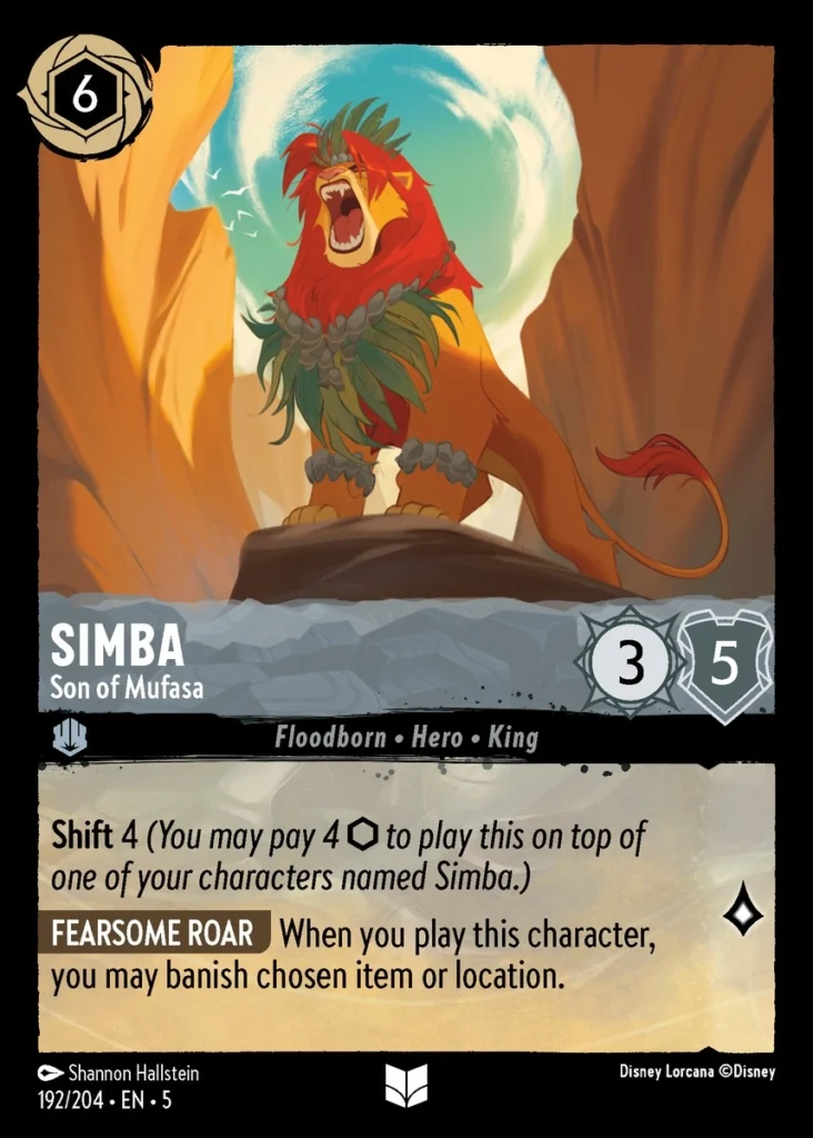 Simba Son of Mufasa Lorcana Player