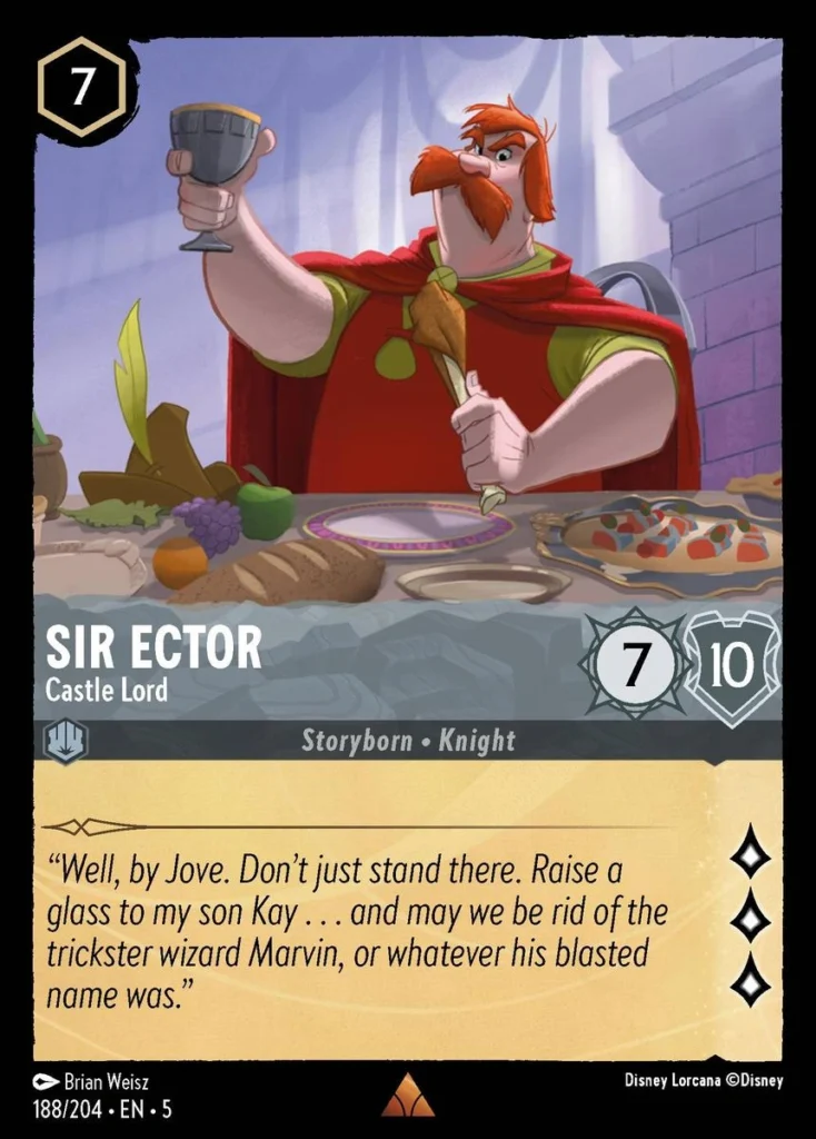 Sir Ector Castle Lord Lorcana Player