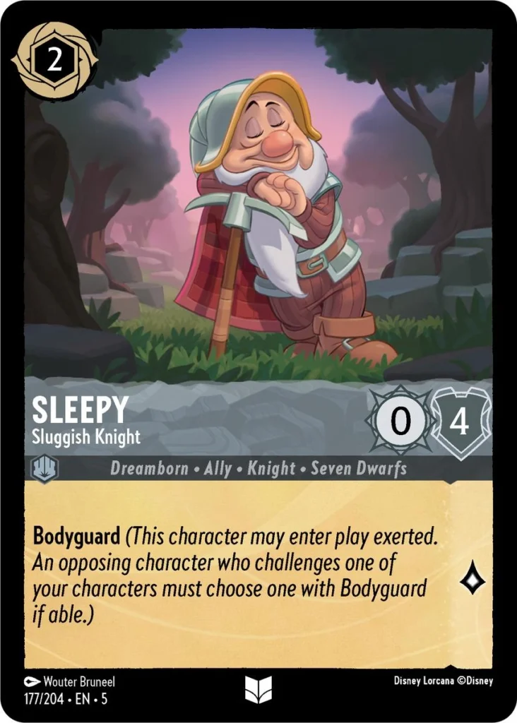 Sleepy Sluggish Knight LQ Lorcana Player