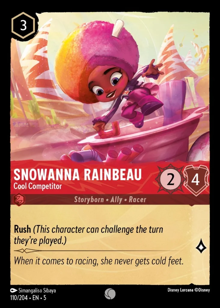 Snowanna Rainbeau Cool Competitor Lorcana Player 1