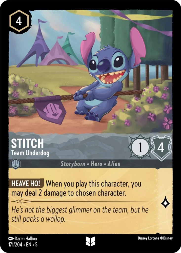 Stitch Team Underdog Lorcana Player