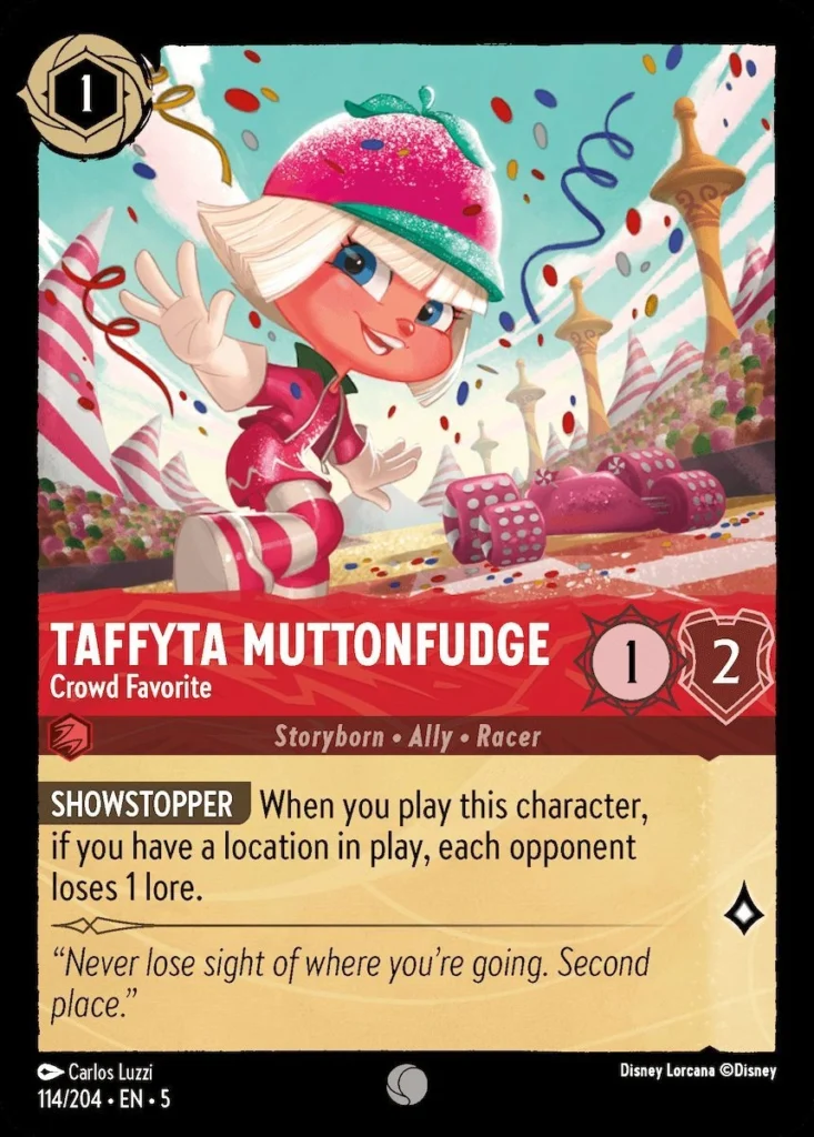 Taffyta Muttonfudge Crowd Favorite Lorcana Player