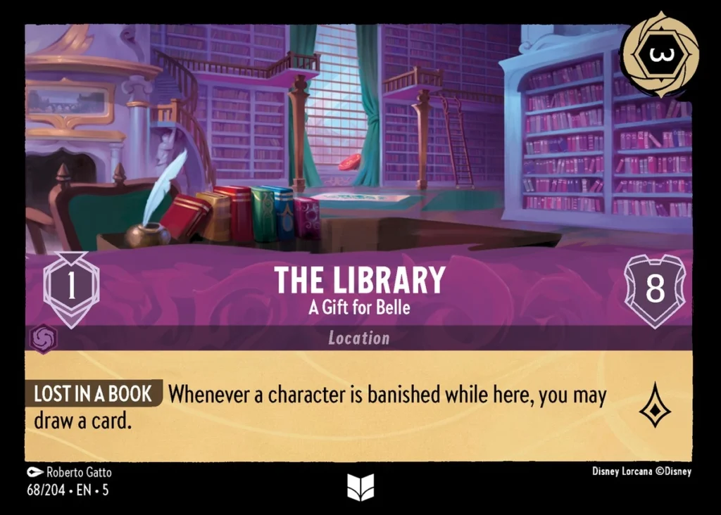 The Library A Gift for Belle Lorcana Player