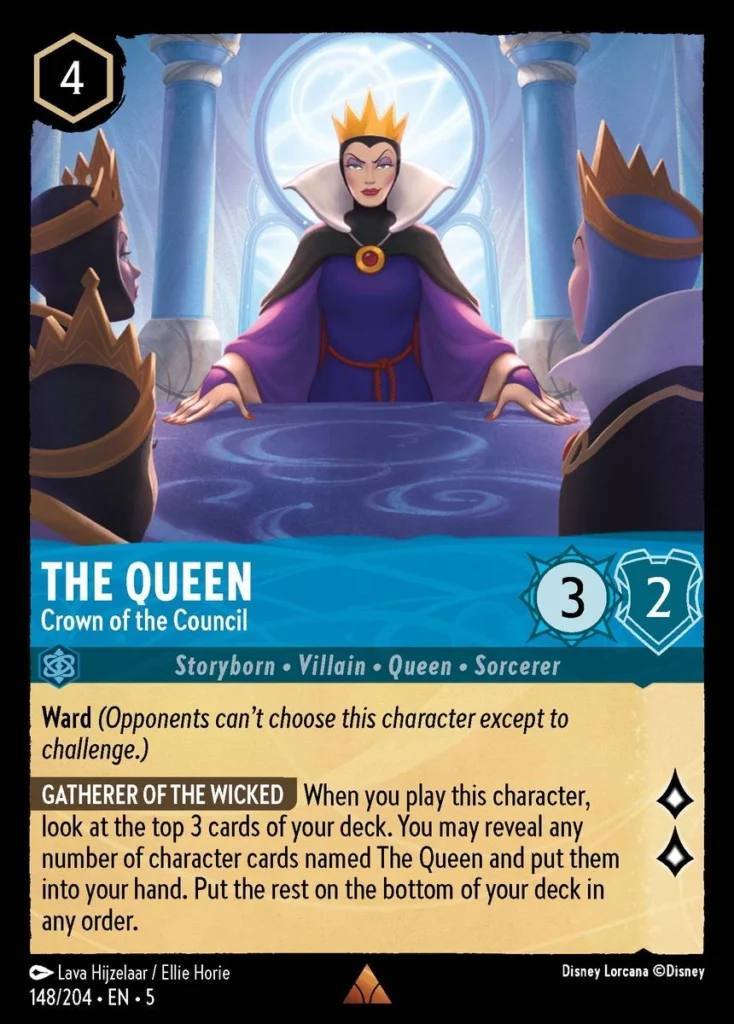 The Queen Crown of the Council Lorcana Player