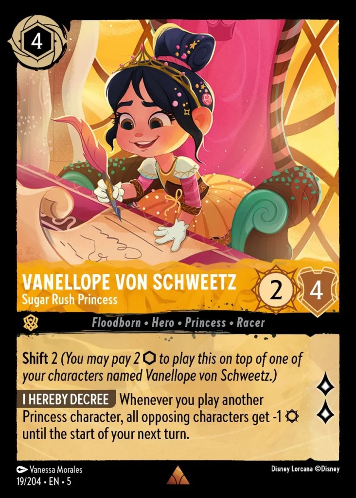 Vanellope von Schweetz Sugar Rush Princess Lorcana Player