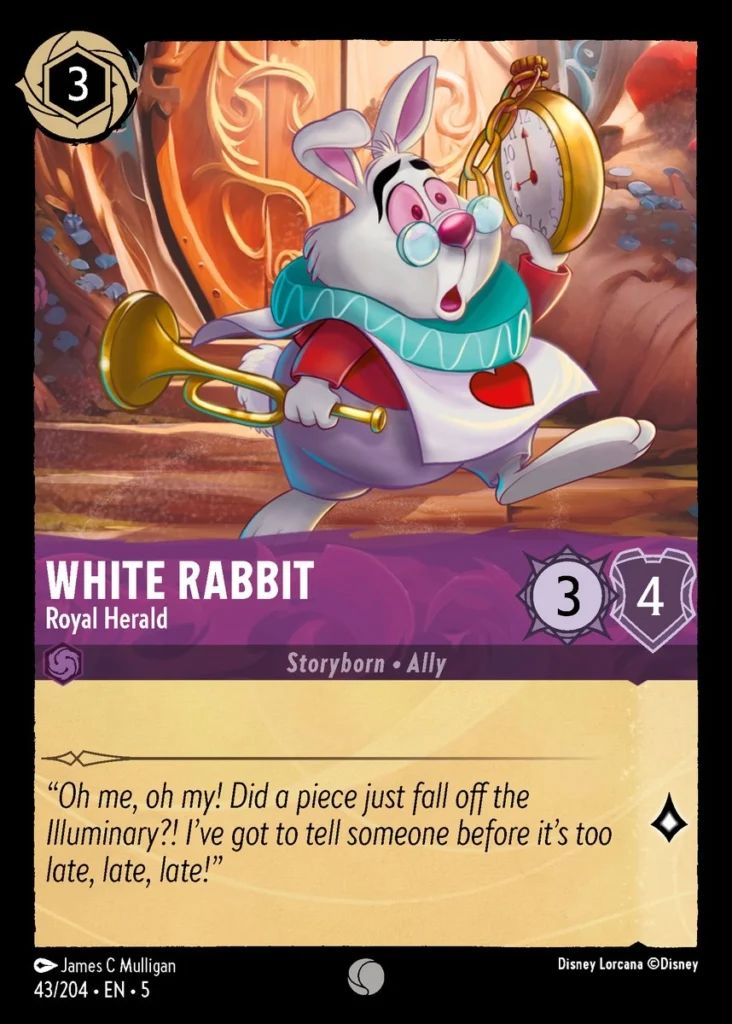 White Rabbit Royal Herald Lorcana Player