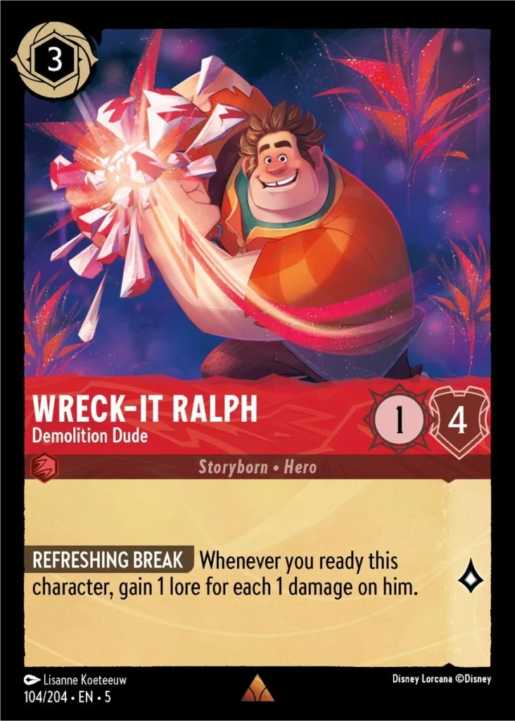 Wreck It Ralph Demolition Dude Lorcana Player